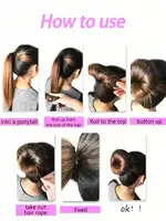 Accessoire pour chignon en mousse circulaire de 17 cm, pour chignon donut, chignon de ballet et chignon queue de cheval, pour coiffure DIY 4