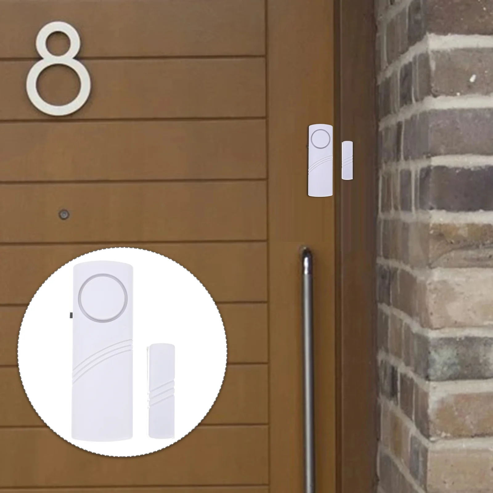 6 Pcs Devices And Sensors Door and Window Alarm Siren Compact Sound Abs Household Wireless Magnets with