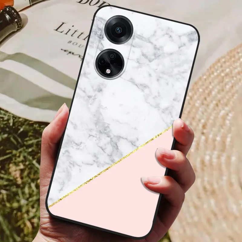 Stylish Black Silicone Painted Soft Phone Case - Premium TPU Protective Cover