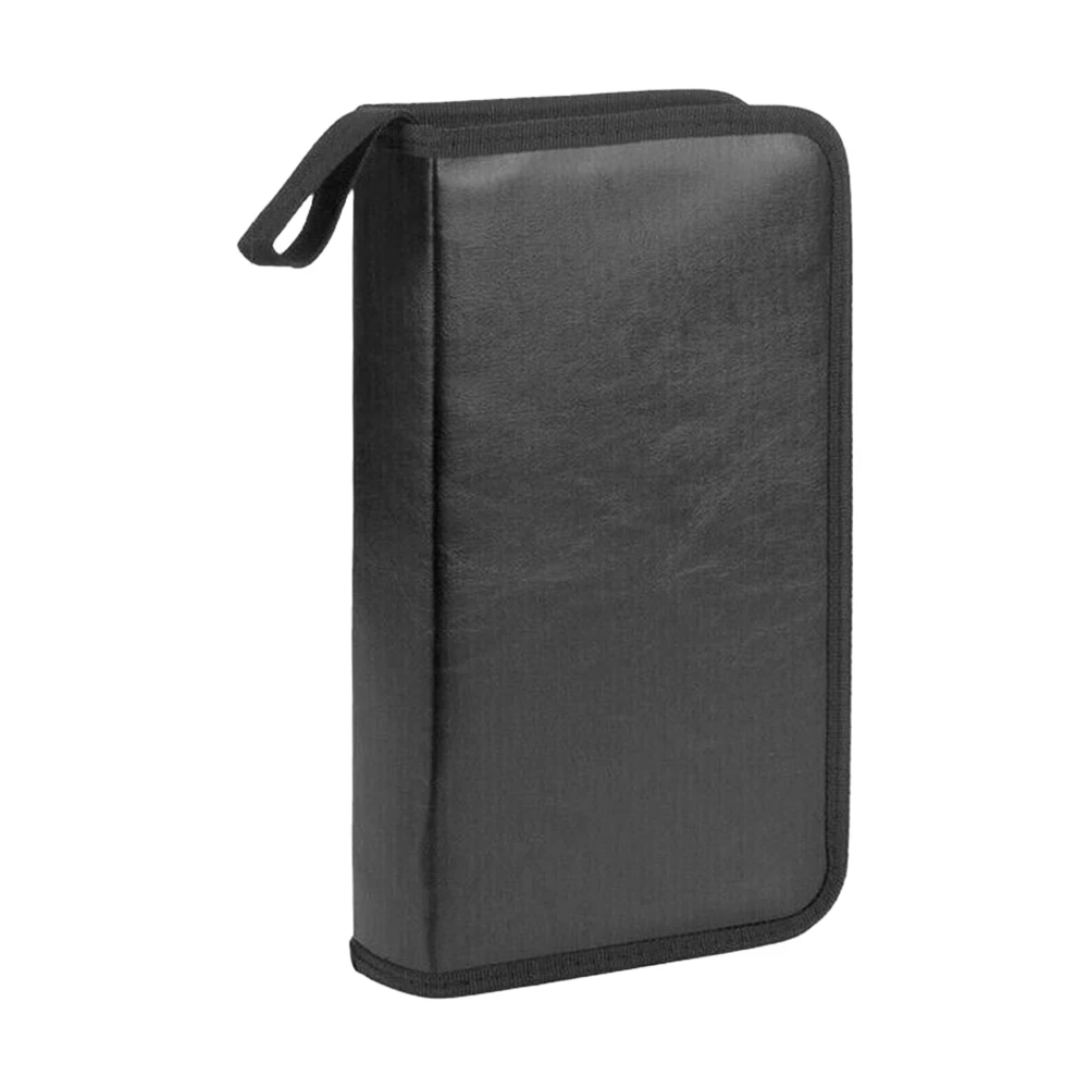 CD/DVD Disc Carry Case Handbag 80pcs Capacity Portable Zipper DVD CD Holder Storage Pouch Bag Portable Disc CD VCD DVD Carry Bag