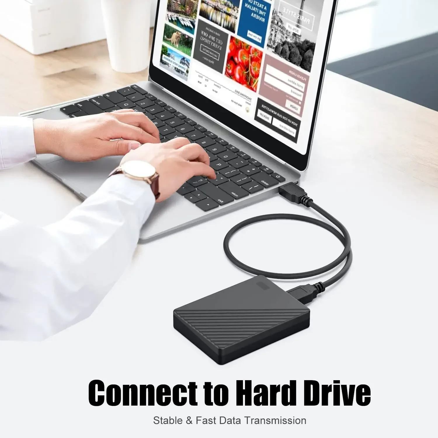 High-Speed USB 3.0 Male-to-Male Extension Cable