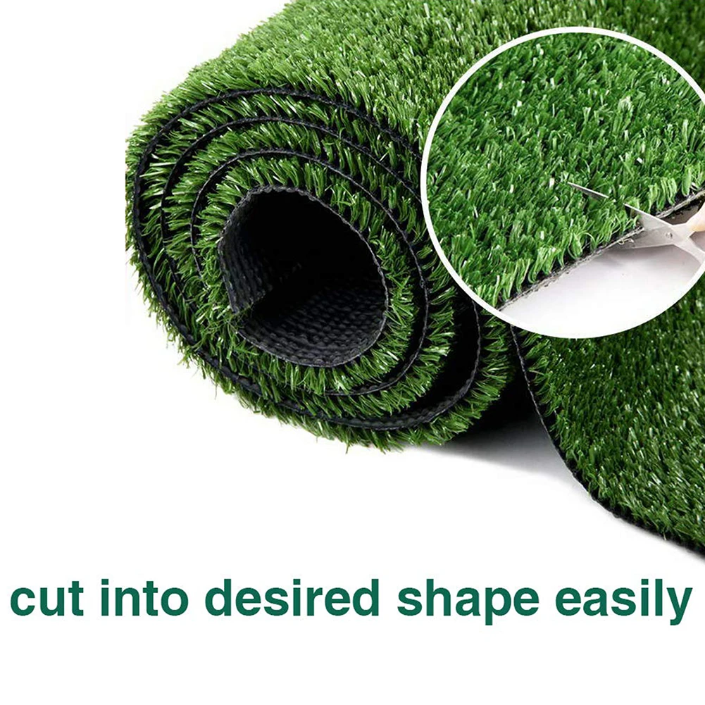 

1PCS Artificial Grass Carpet Green Fake Synthetic Garden Landscape Lawn Mat Turf Children's Playground, Playground, Balcony