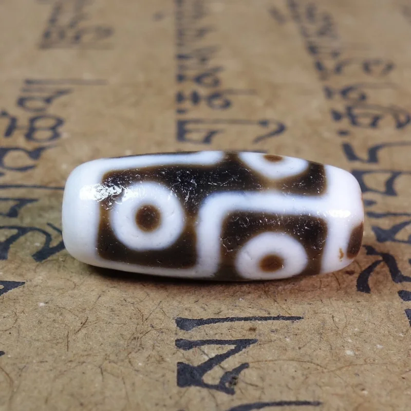 

Himalayan Tibetan DZI Beads Old Agate Lucky 6 Eye Totem Amulet Pendant GZI #3436