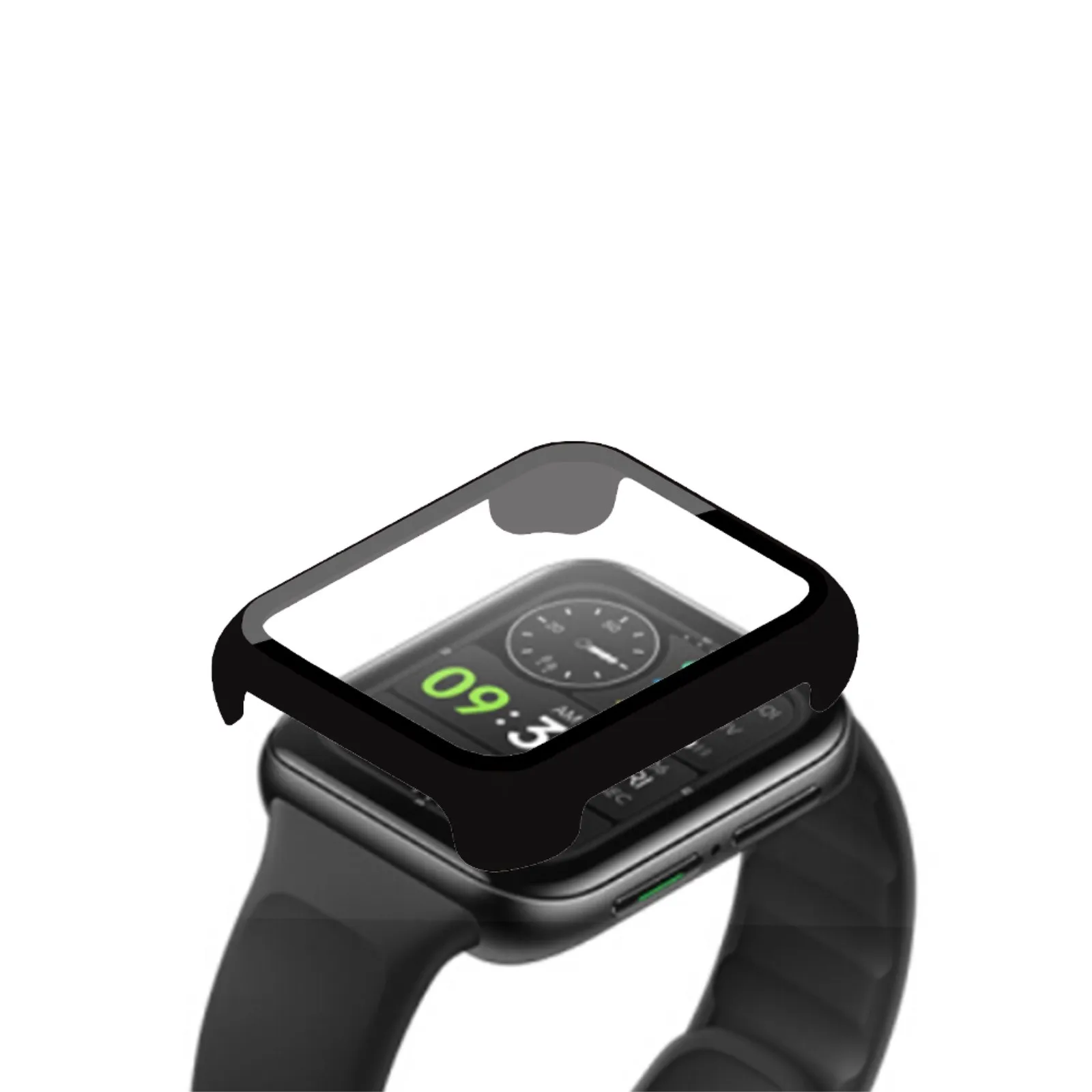 OPPO Watch 2 46mm 9H ȭ ʸ + PC ȣ ̽ Ŀ, ǰ  ׼