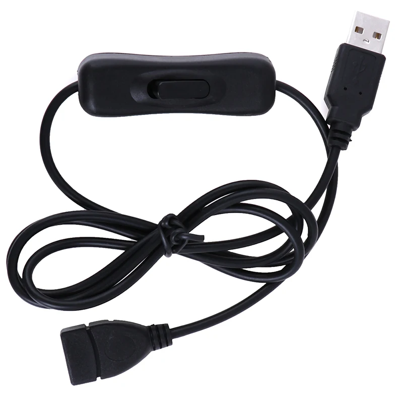 1m USB Cable Extension cord with Switch ON/OFF Cable Extension Toggle USB Power Supply Line Durable Adapter Accessories 2 Colors 3