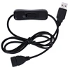 1m USB Cable Extension cord with Switch ON/OFF Cable Extension Toggle USB Power Supply Line Durable Adapter Accessories 2 Colors 3