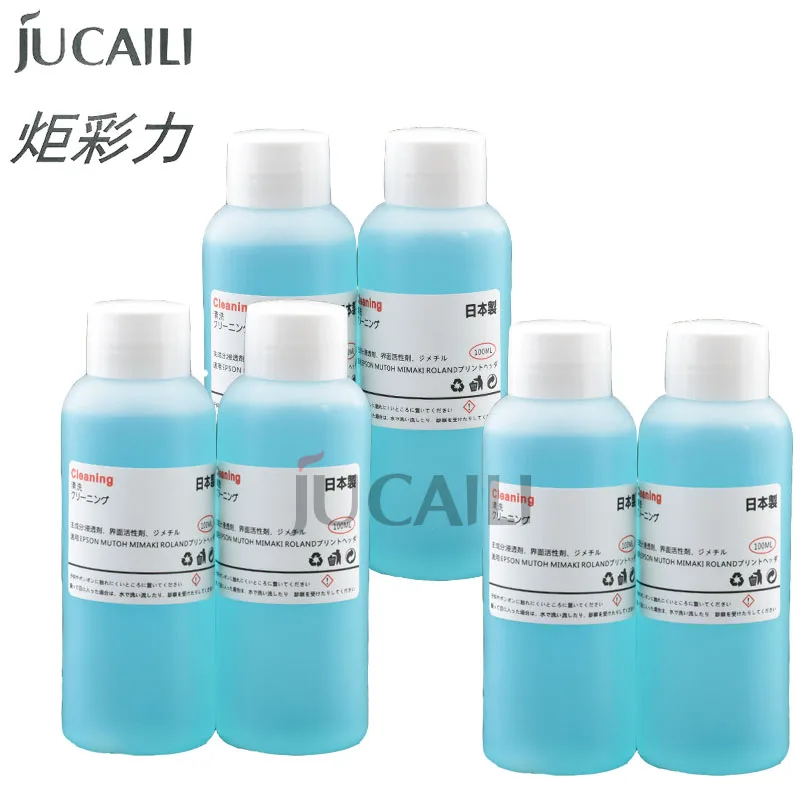 Jucaili DTF Cleaning Liquid For Epson Roland DX5 4720 printhead Printer Cleaning Solution Ink Cleaner Outdoor photo machine