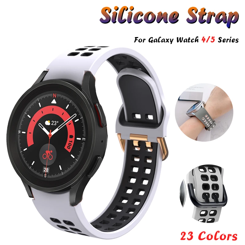 20mm Silicone Strap For Samsung Watch 4 44mm 40mm classic 46mm 42mm