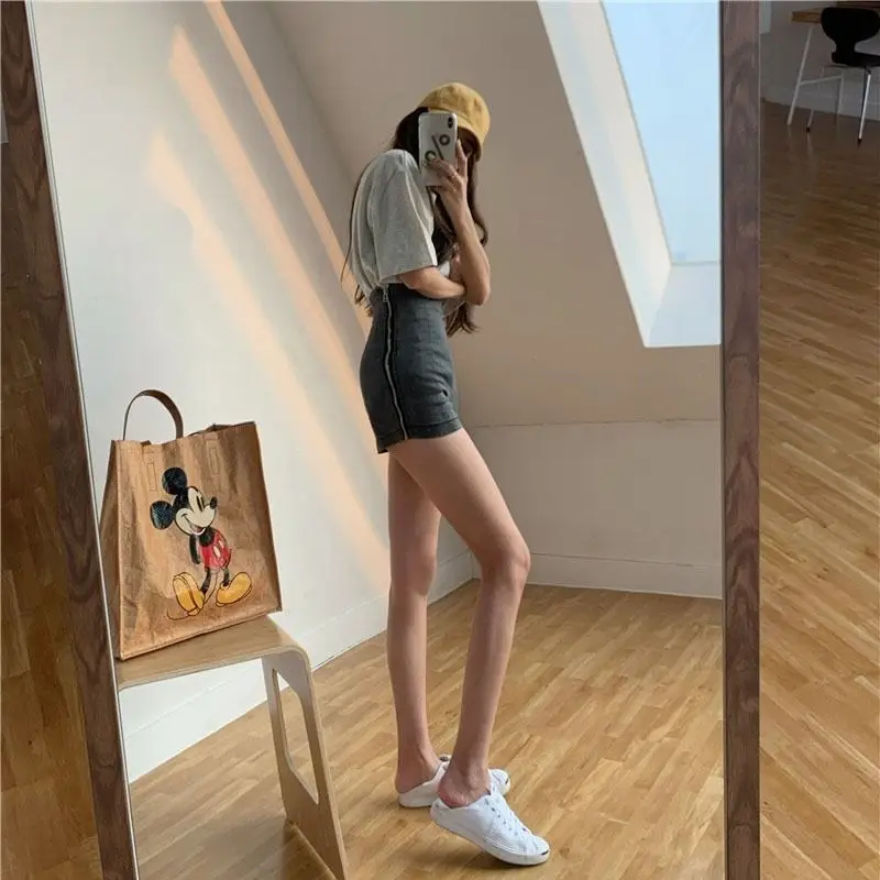 Short Pants for Women To Wear Jeans High Waist Womens Shorts Tight Pole Dance Denim Sexy Booty Skinny Aesthetic Clothing Vintage