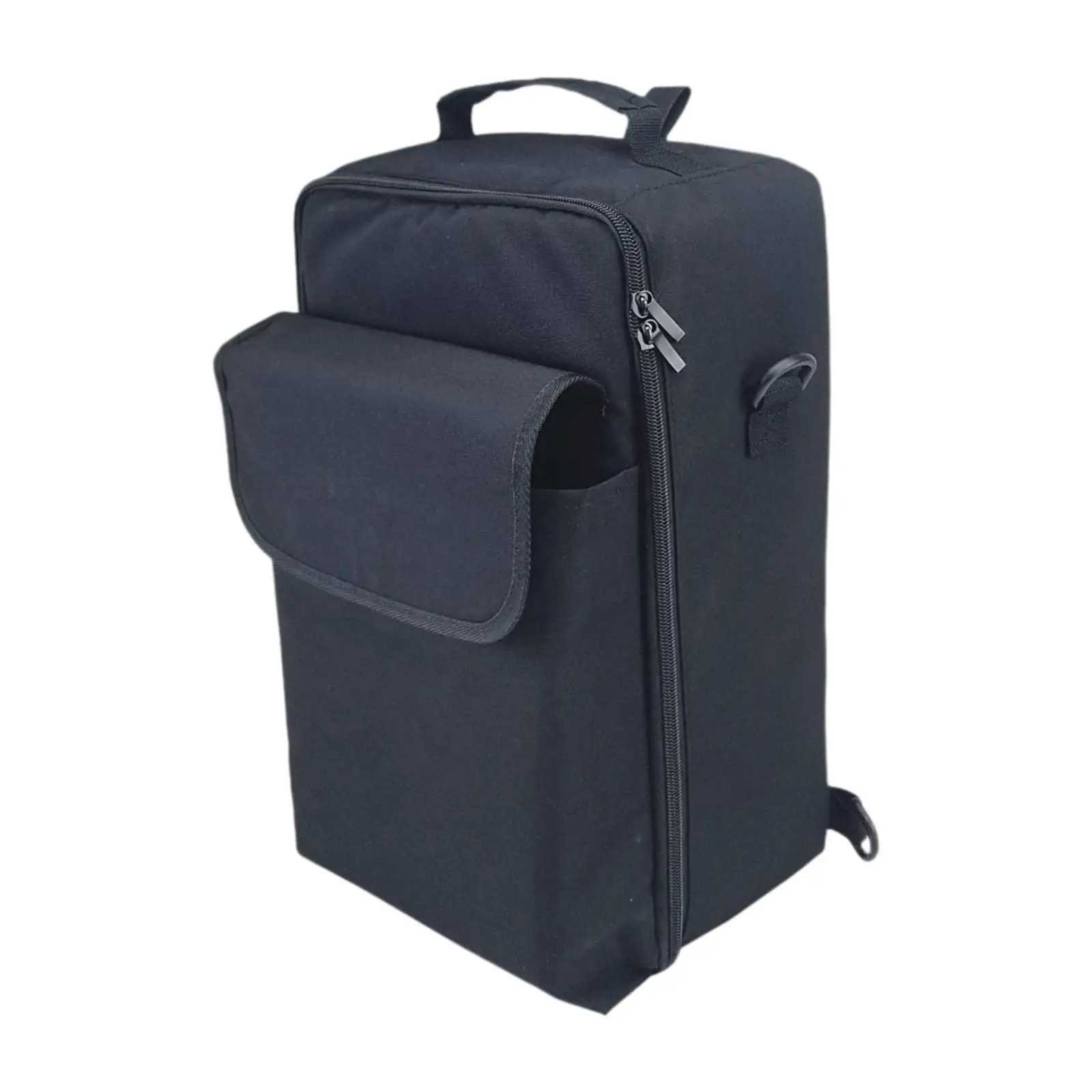 Gaming Console Backpack Carrying Bag Dustproof Zippered Pocket Shoulder Bag Travel Carrying Case for Power Cords Cards Laptop