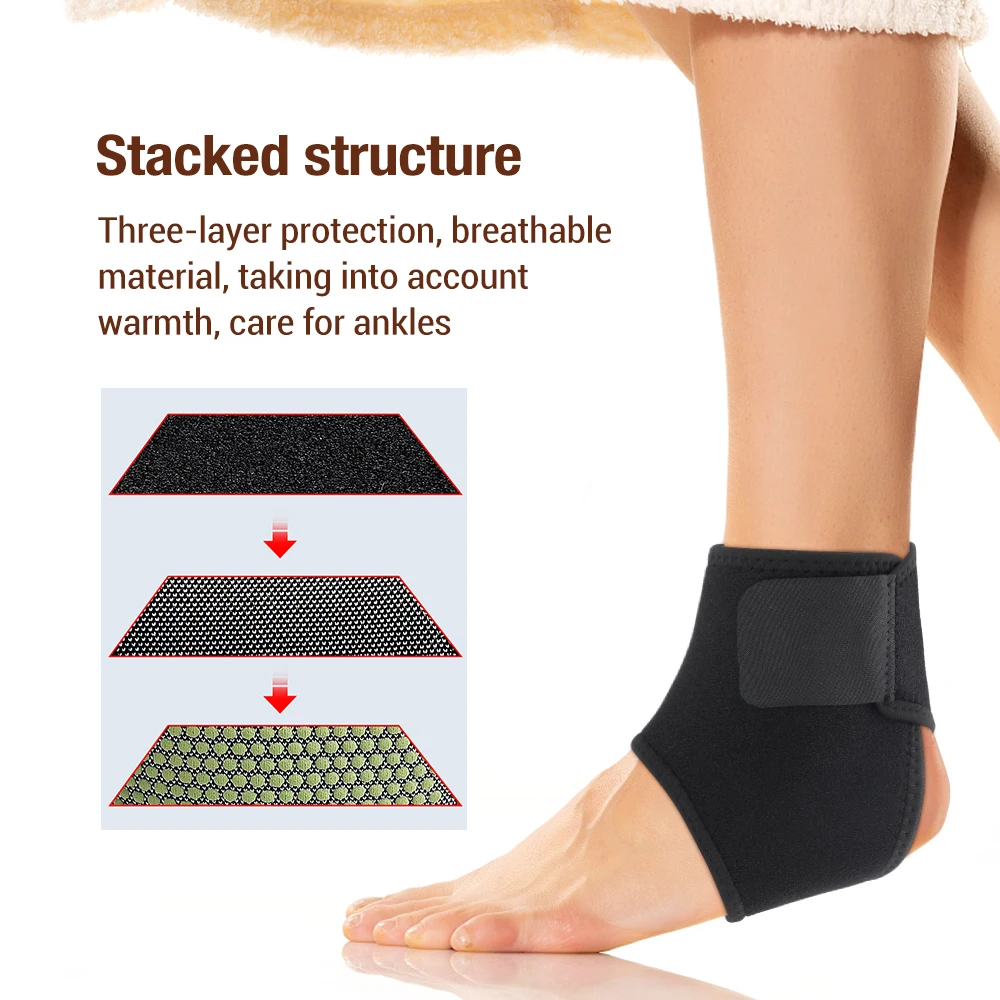 Magnetic Ankle Support Brace for Sprain Relief and Foot Care