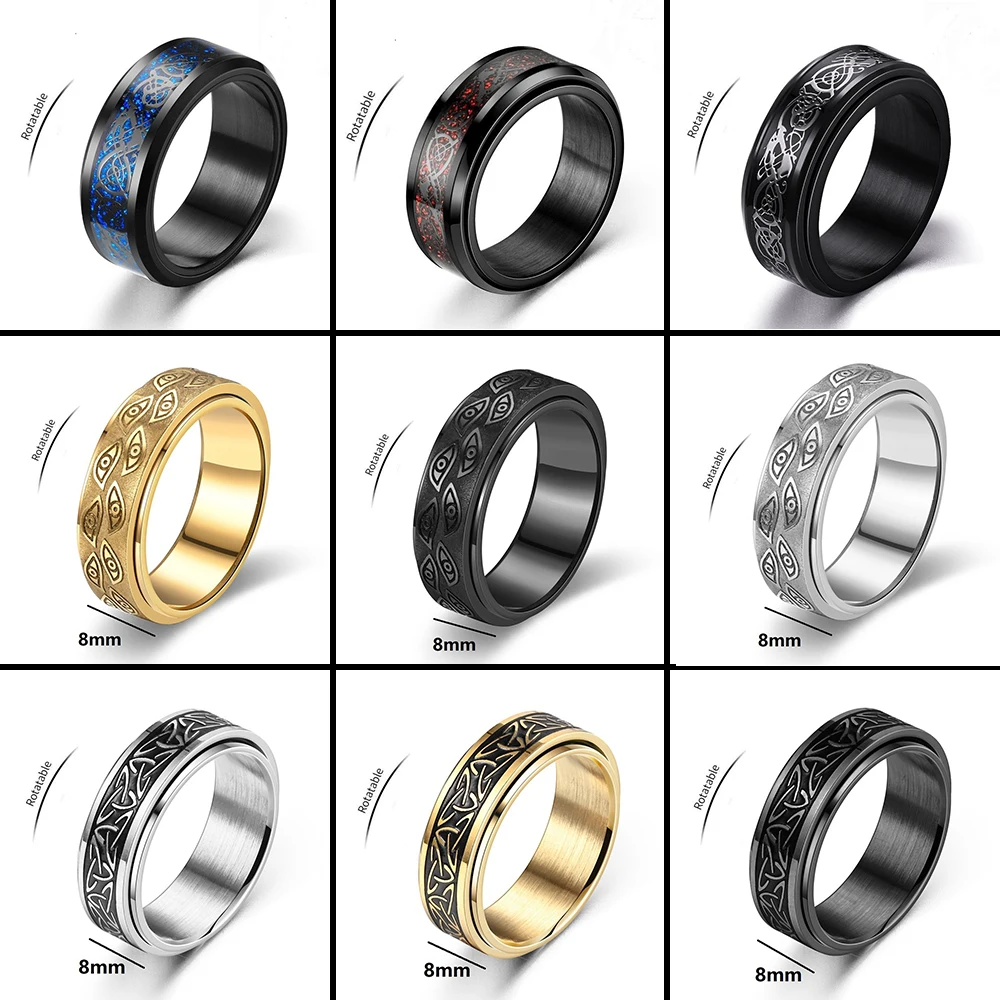 Dropship Anxiety Ring Spinner Fidget Rings For Anxiety Dragon Ring