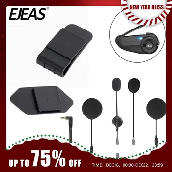 EJEAS Q7 장착 클립 양면 테이프 베이스, 퀵 7 오토바이 헬멧 블루투스 인터콤용 이어폰, 3.5mm 헤드셋, 2 인 1, 신제품