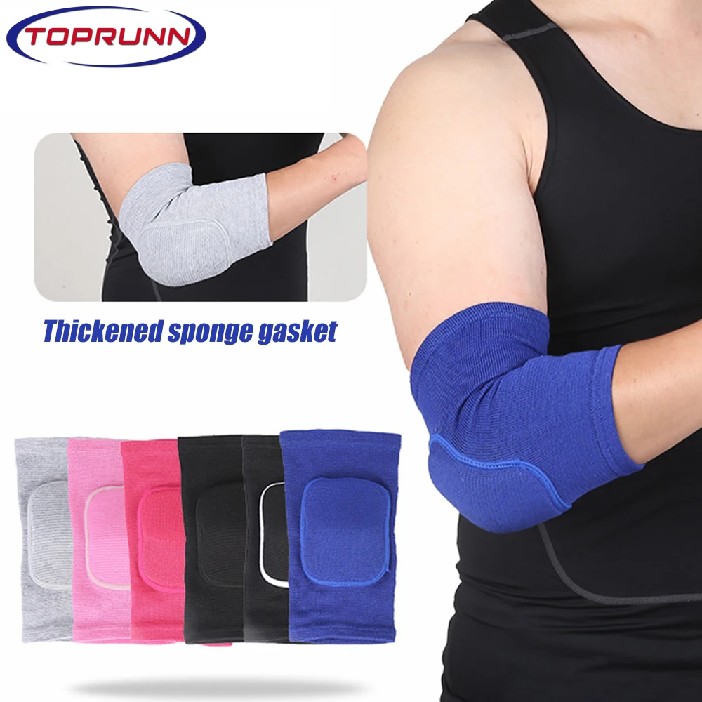 

1Pair Elbow Pads Cover Non-slip Sponge Elbow Sleeves Breathable Flexible Elastic Adult Teens Kids Elbow Brace Support Protector