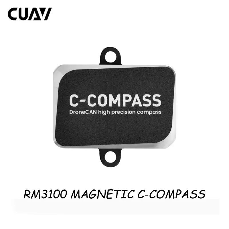 Boussole magnétomètre CUAV RM3100 DroneCAN haute précision pour pilote automatique, connectée à un contrôleur de vol.