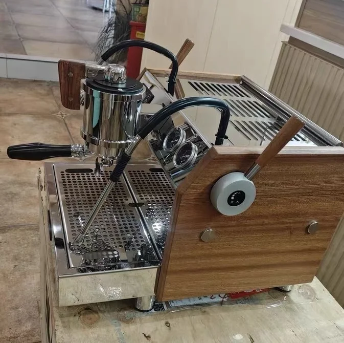 2024 Latest Commercial Household Small Semi-automatic Coffee Machine Espresso 3