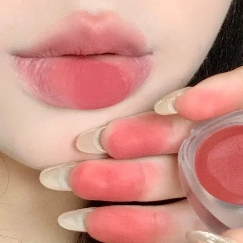 thumbnail image 1 of Multi-purpose Silky Smooth Lip Cream Lasting Non-stick Cup Red Lip Tint Cheek Contour Blusher Cream Heart Shape Matte Lipstick, 1 of 4