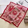 1pcs 70cm Houndstooth Printed Square Scarf for Women Imitation Silk CHRISTIAN Letters Fashionable and Versatile Headscarf Scarf 5