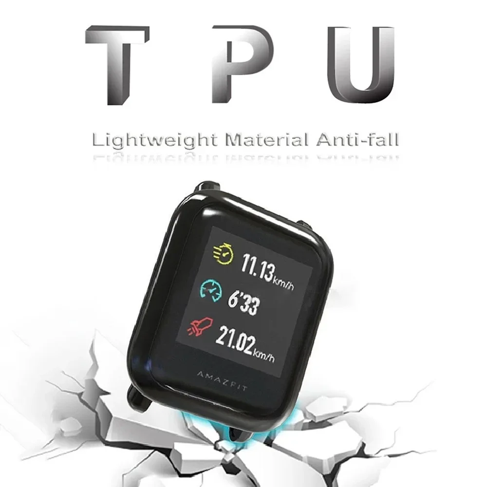 Silicone Band Bracelet with TPU Protective Case