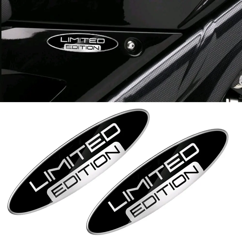 

2x 3D Metal Limited Edition Logo Car Styling Side Fender Rear Trunk Emblem Badge Sticker Decal Car Decoration Motorcycle Sticker