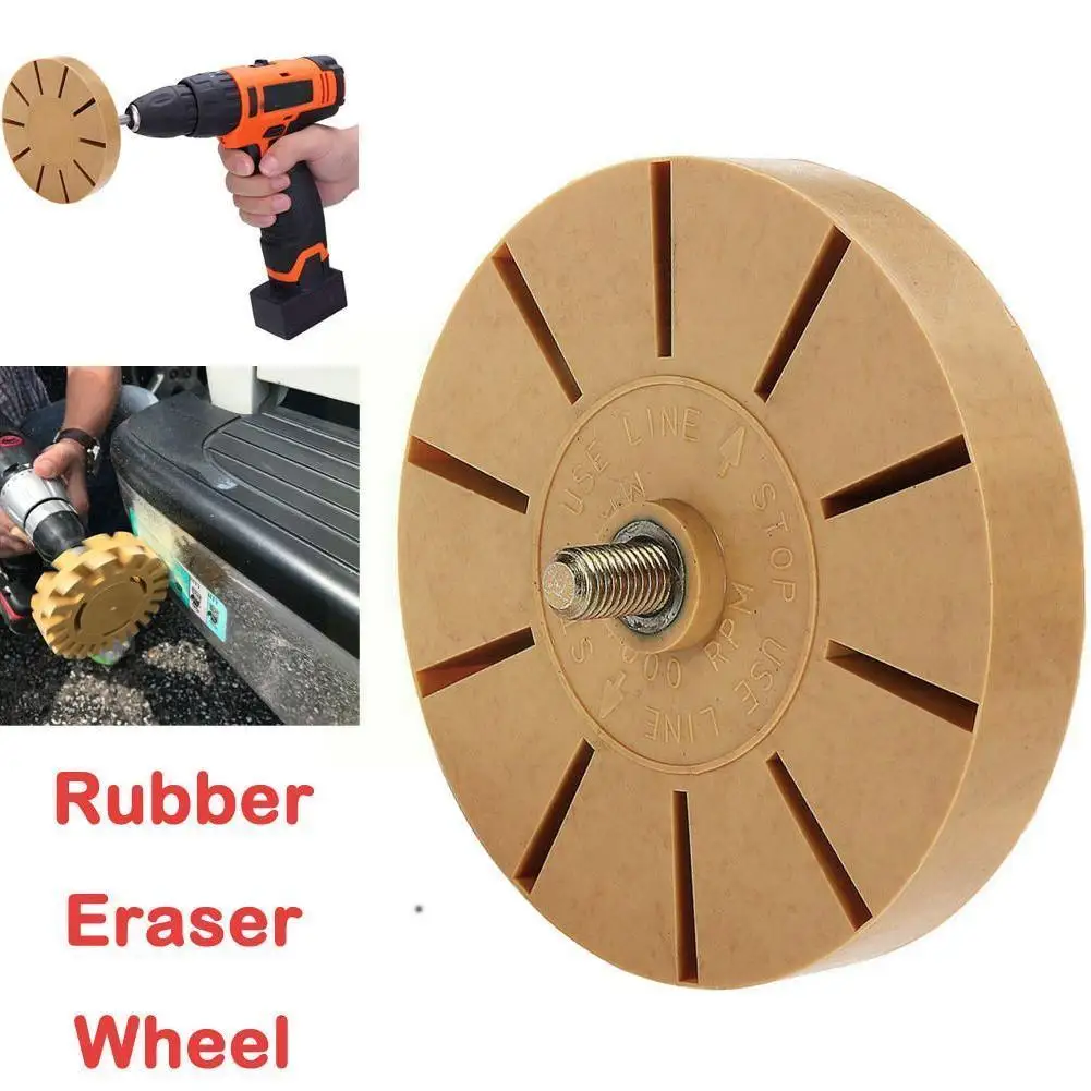 3.5 Inch 88mm Universal Rubber Eraser Wheel For Remove Paint Pneumatic Sticker Glue Adhesive Car Repair Degumming Disc Tool P5r2 |