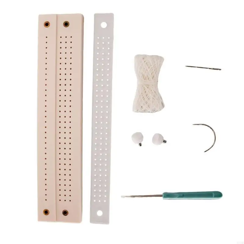 85DD Bookbinding Tool Scrapbooking Supplies with Hole Punching Tool Sewing Needle and Thread For Binding Notebook Journal