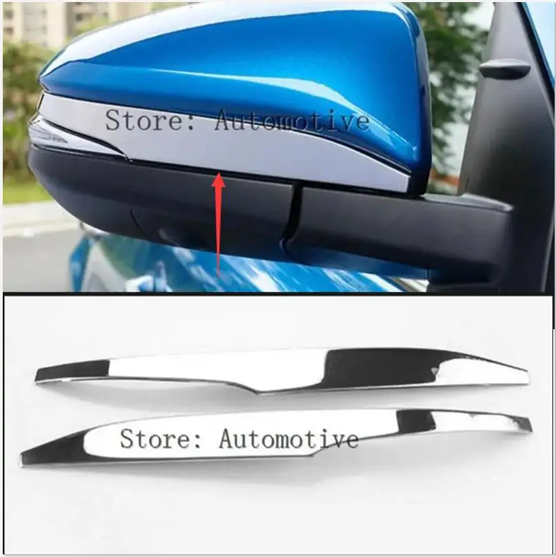 

For Toyota RAV4 2013 2014 2015 2016 201718 19 Chrome Door Side Mirror Cover Trim Rear View Garnish Molding Strip Overlay Styling