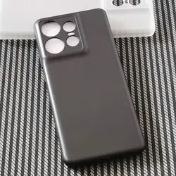 Sleek Soft TPU Matte Protective Back Cover for Moto edge 50 Pro (Black)