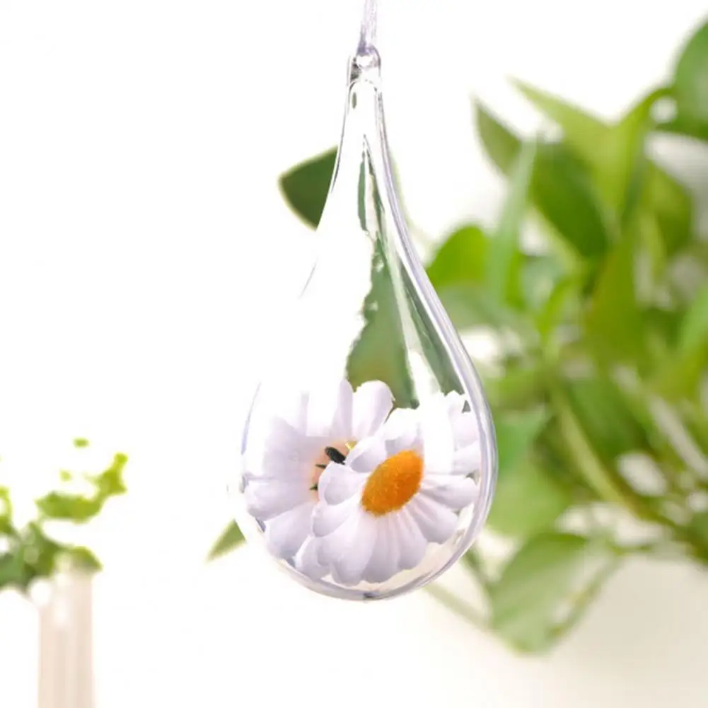 Transparent Christmas Balls Christmas Decorations Shatterproof Fillable Balls Transparent Drop-shaped Home Decoration