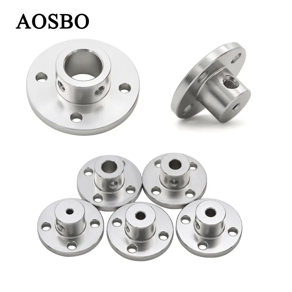 2/3/3.17/4/5/6/6.35/7/8/10/12/14/16mm Aluminum Alloy Flange Coupling Coupler Motor Guide Shaft Coupler Motor Connector image 1