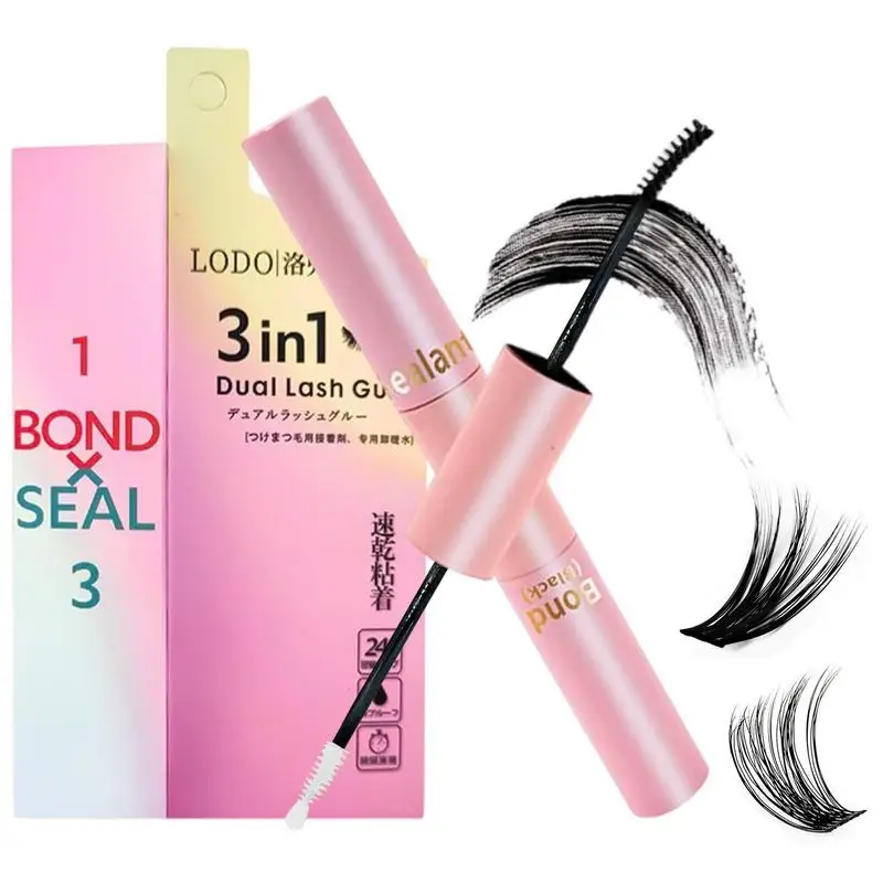 Dual Lash Glue Cluster Lash Bond Seal Fai Da Te Colla Per Ciglia Finte Estensione Ciglia Adesivo Ritenzione Rivestimento Strumento Di Trucco Impermeab