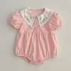 Summer New Kids Baby Girls Short Sleeve Sisters Embroider Dress Infant Rompers Kids Baby Girls Sweet Princess Clothes Rompers 3