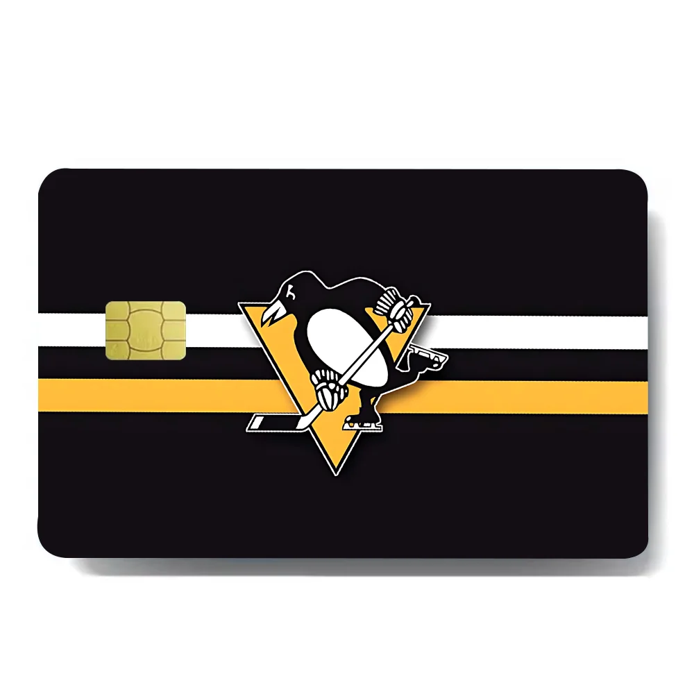 Ice Hockey Stickers For Debit Credit Card Anime Spend Or Save Funny Shell On Off Ultra Thin No Fade Sticker Skin Cover Film