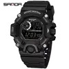 SANDA 326 Men's Electronic Watch Digital Movement Luminous Led Display Dial Outdoor Sports Waterproof Wristwatch for Male 5
