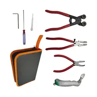 Glass Cutting Tool Set Glass Running Pliers Breaking Pliers Oil Dropper Storage Bag for Mosaic Tiles Mirrors Stained Glass 1