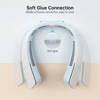 Nouveau ventilateur de cou suspendu 2026, silencieux, longue autonomie, sans pales, design tendance, moteur sans balais, rechargeable 3