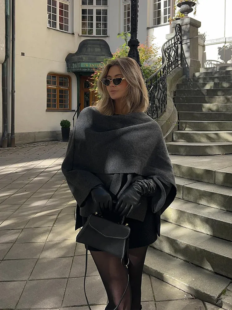 ★22-23FW★COVERNAT★Women's Round Collar Half Coat Crowned Rich Girl | 2025 Autumn Winter Faux Rabbit Fur