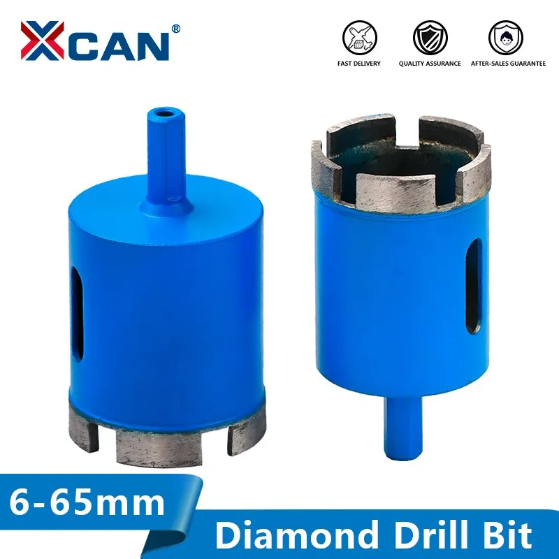 XCAN Drill Bit Marble Opener Diamond Coated Drill Bit 6-65mm Hole Saw For Granite Brick Tile Ceramic Concrete  Drilling Core Bit 1pc 6 90mm 8mm 28mm marble opener diamond core bit hole saw drill bit for marble granite brick tile ceramic concrete drilling