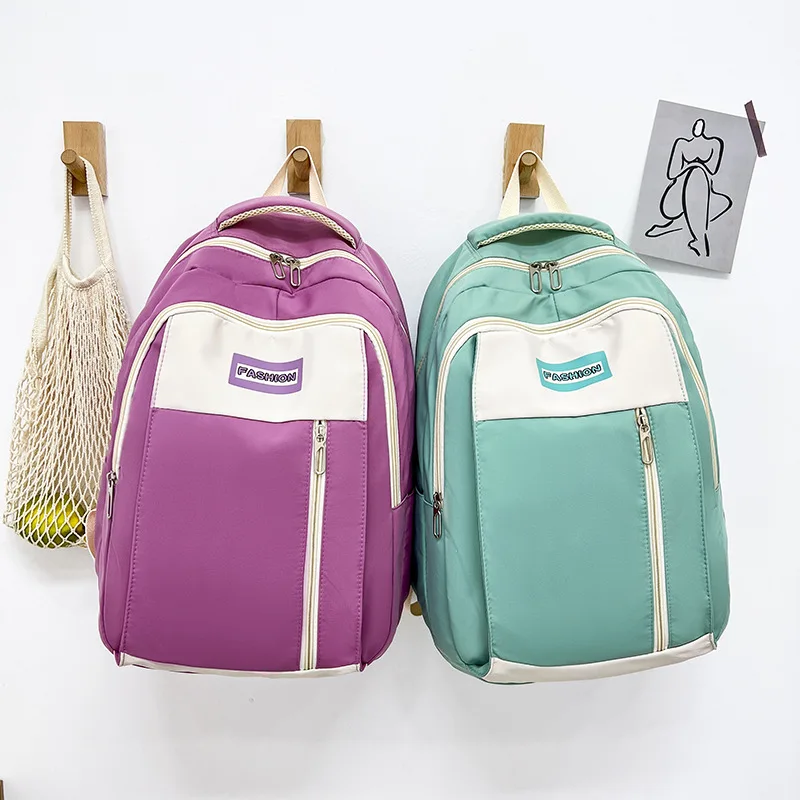 

High School Bag for Teenagers Girls College Student School Backpack Women Nylon Campus Leisure Korean Bagpack
