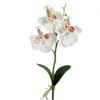 Triple Heads Artificial Orchid Flowers European Retro Style Butterfly Orchids Home Wedding Party Decoration Fake Silk Flores 4
