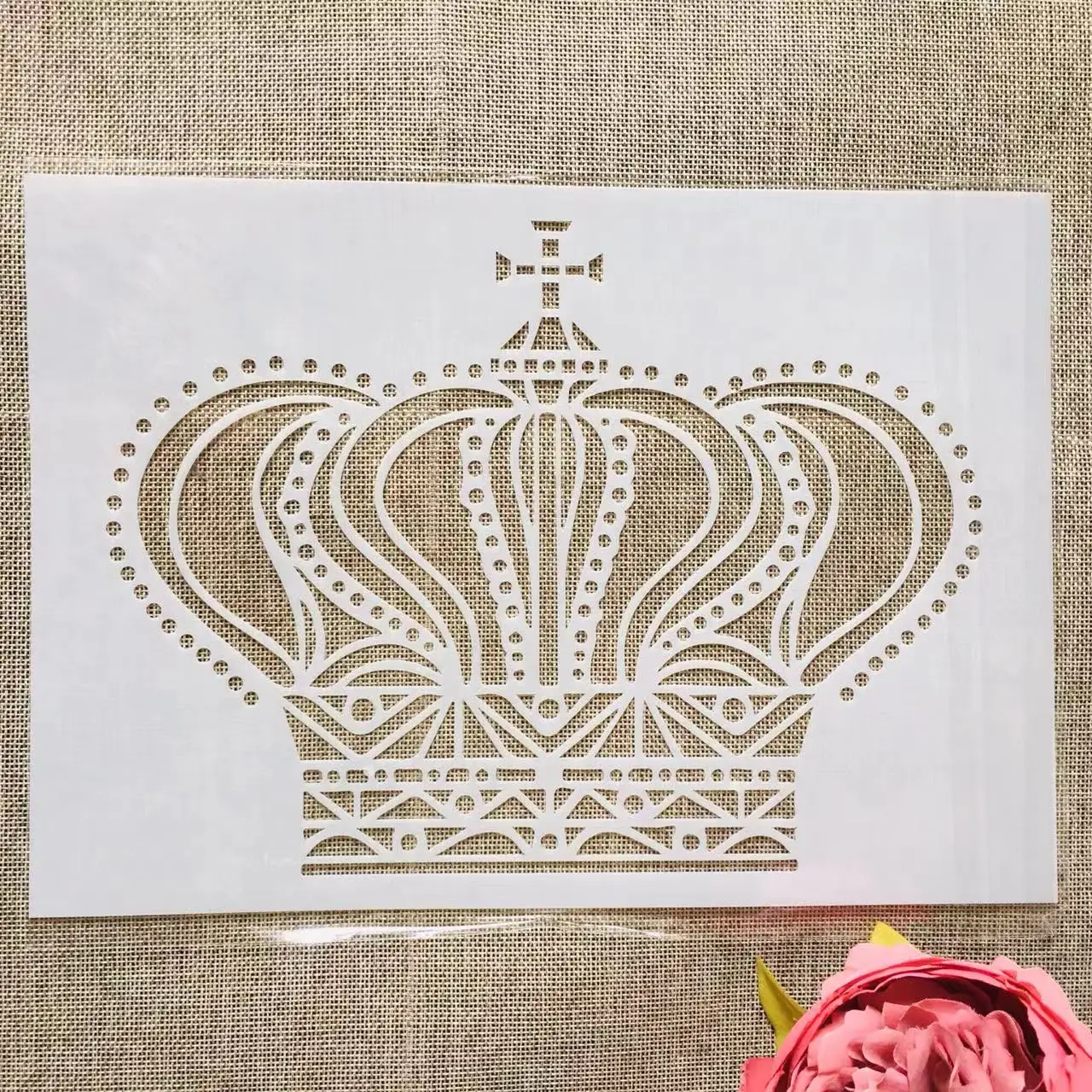 

A4 29*21cm Mandala Crown DIY Layering Stencils Wall Painting Scrapbook Coloring Embossing Album Decorative Template