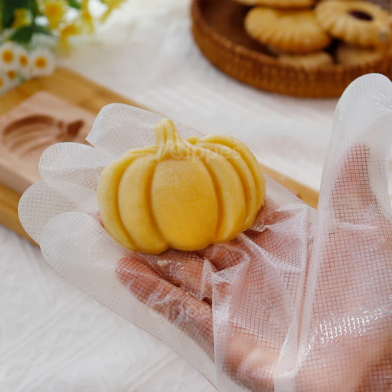 Wooden Cookie Molds for Halloween 3D Carved Embossed Gingerbread Mould Baking Pumpkin Skull Ghost Witch Jack O'Lantern