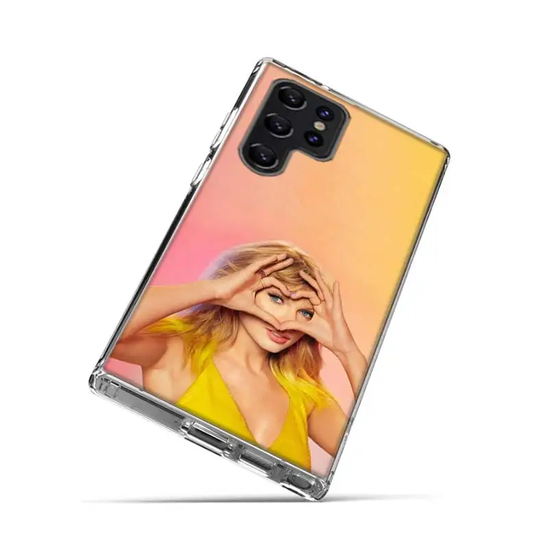 Funda transparente T-Taylors S-Swifts para Samsung Galaxy S21 S20 S23 FE S24 S22 Ultra Capa S10 S9 S8 Plus S10E, carcasa protectora