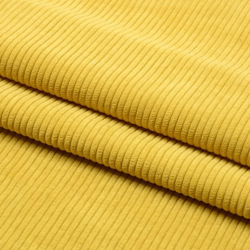 Corduroy Fabric Solid Color Stripe for Sewing Garments and Home Décor