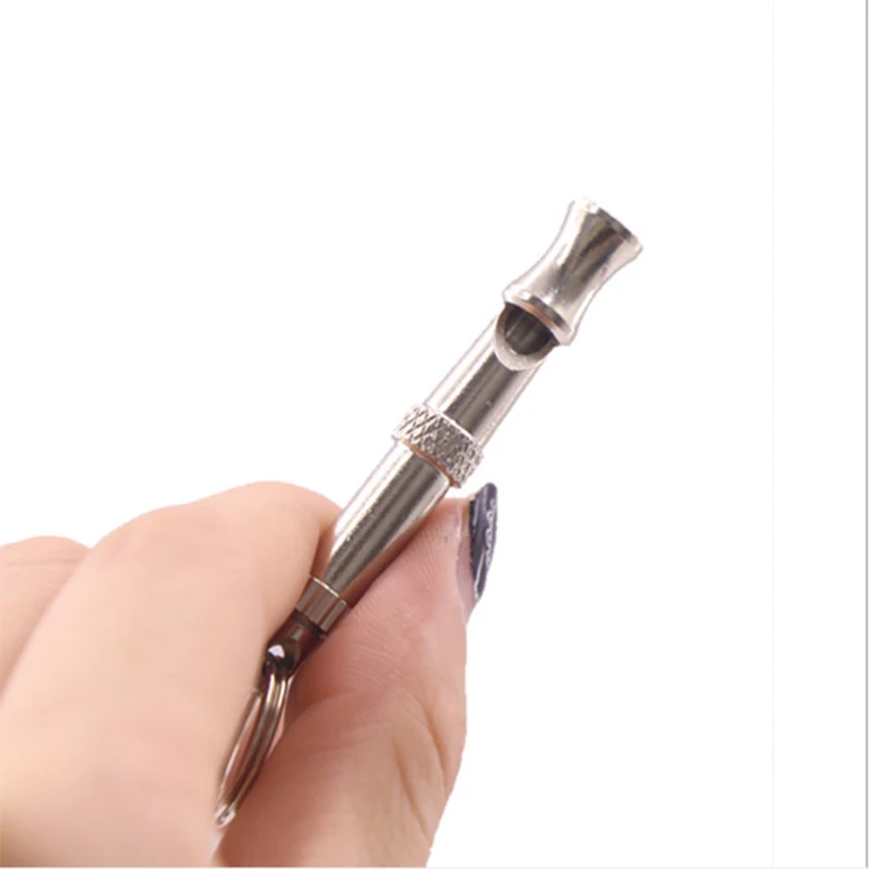 Puppy Pet Dog Whistle Two-tone Ultrasonic Flute Stop Barking Ultrasonic Sound Repeller Cat Dog Training Equipment Keychain
