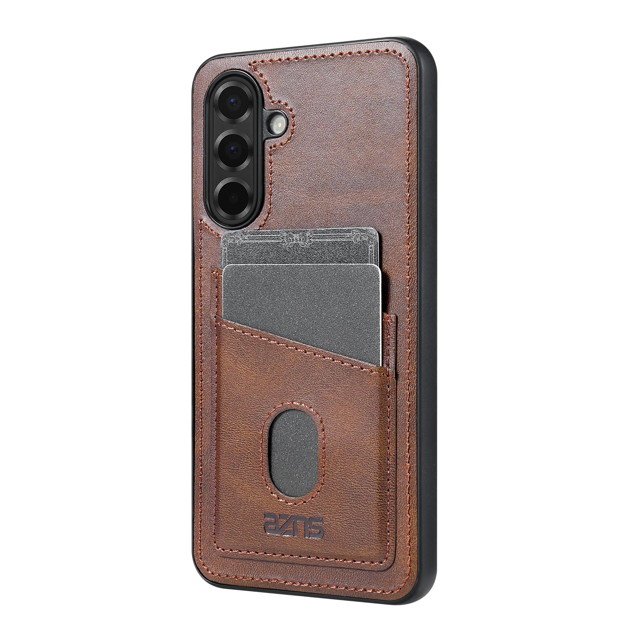 Vintage Leather Card Holder Phone Case Cover