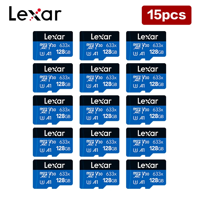15 / 128GB Lexar 633x ũ SD ī ִ 100mb/ GoPro ȭ PC  TF ÷ ī б,  microSDXC U3 ޸ ī