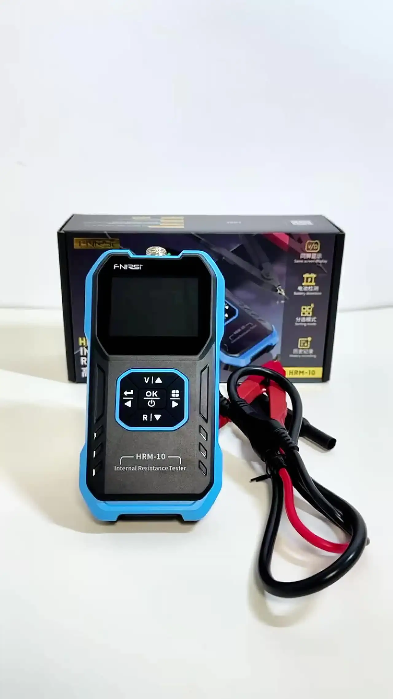GOLDCHAMP HRM-10 Batterietester | Misst Innenwiderstand & Spannung | Für Auto, Elektronik, DIY | Hochpräzise Bis 200Ω