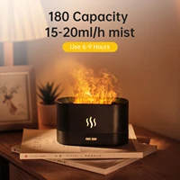 Vissko Aroma Diffuser Air Humidifier Ultrasonic Cool Mist Maker Fogger Led Essential Oil Flame Lamp Difusor 2