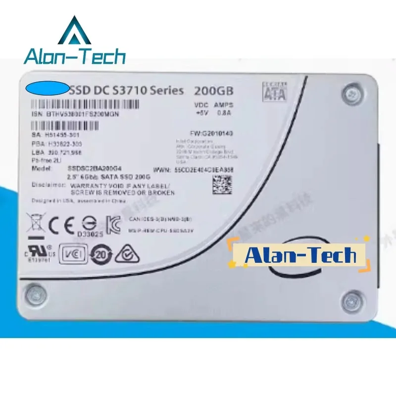 Для I-ntel D-ell SSD DC S3710 Series 800GB 2,5 